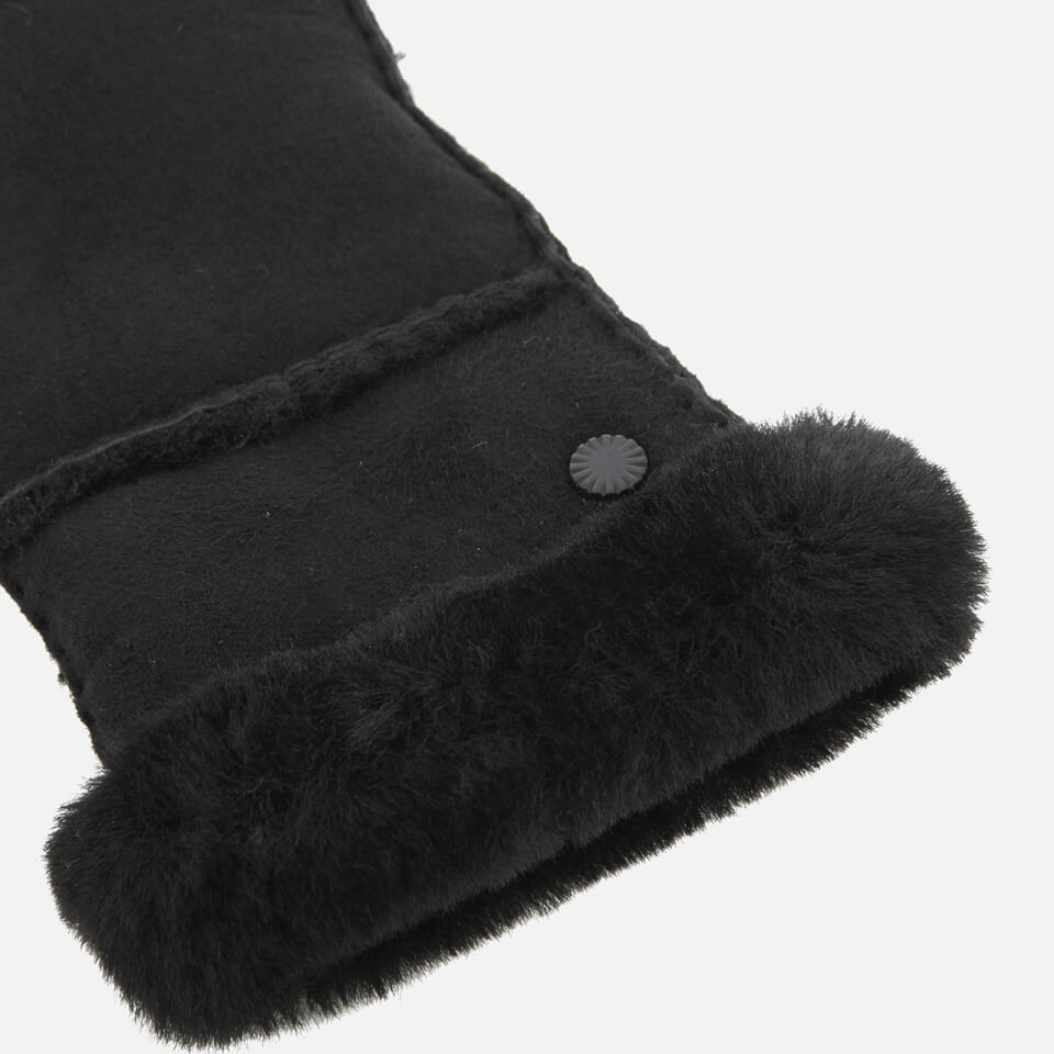 UGG Australia Women's Sheepskin Exposed Slim Tech Gloves - Black