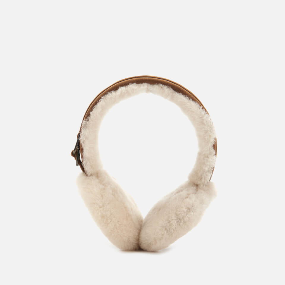 Genuine dyed shearling single u earmuff store