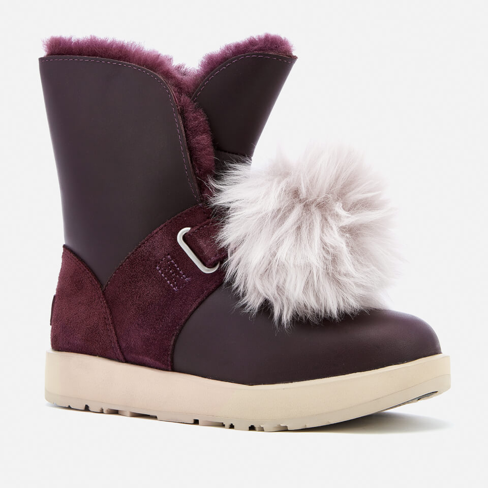 UGG Women s Isley Waterproof Pom Sheepskin Boots Port Coggles