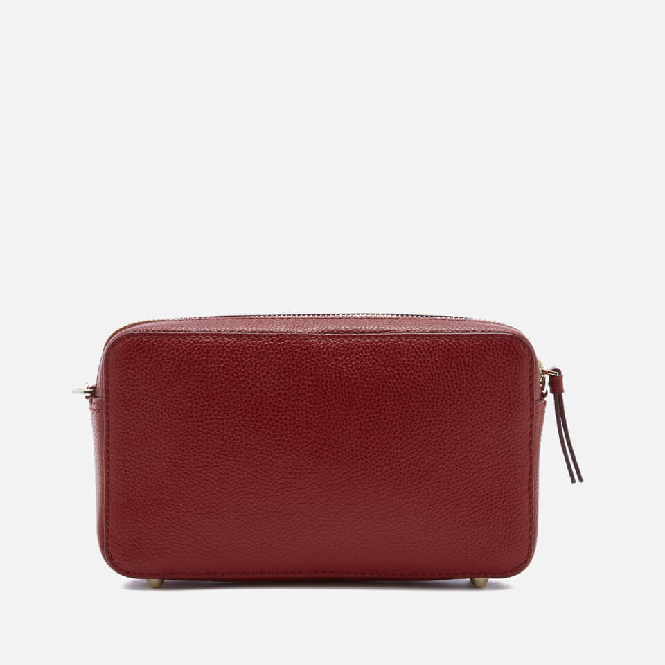 DKNY Women's Chelsea Pebbled Small Leather Top Zip Cross Body Bag - Scarlet