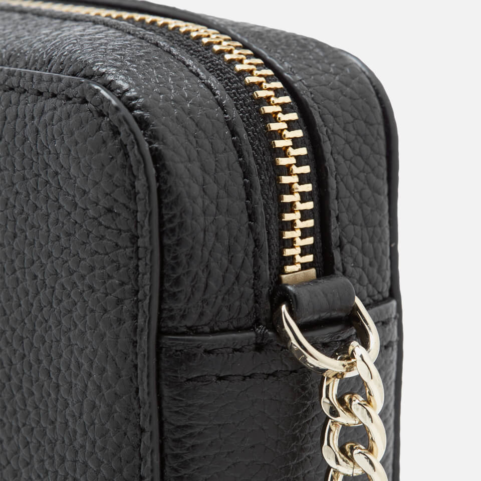 DKNY Women's Chelsea Pebbled Small Leather Top Zip Cross Body Bag - Black