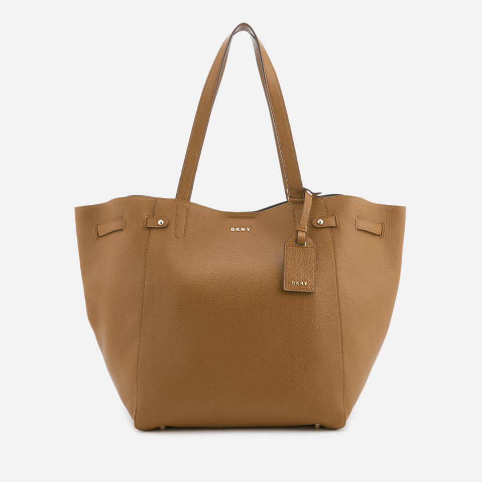 DKNY Women's Chelsea Pebbled Leather Large Tote Bag - Camel