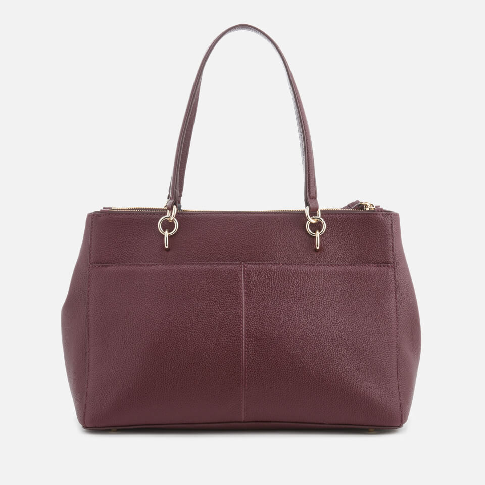 DKNY Women's Chelsea Pebbled Leather Large Shopper Bag - Cordovan