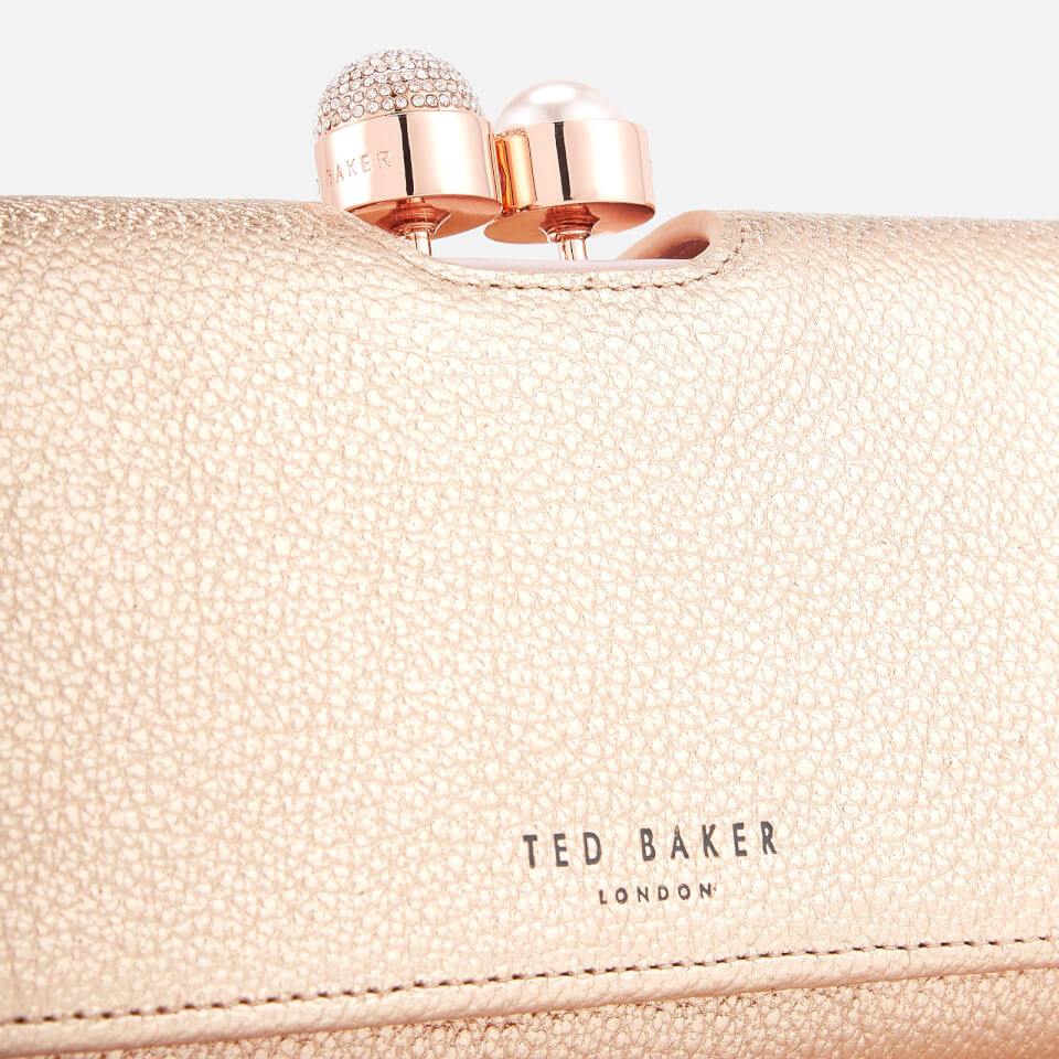Brand New Ted Baker rose gold texture d bobble matinee purse