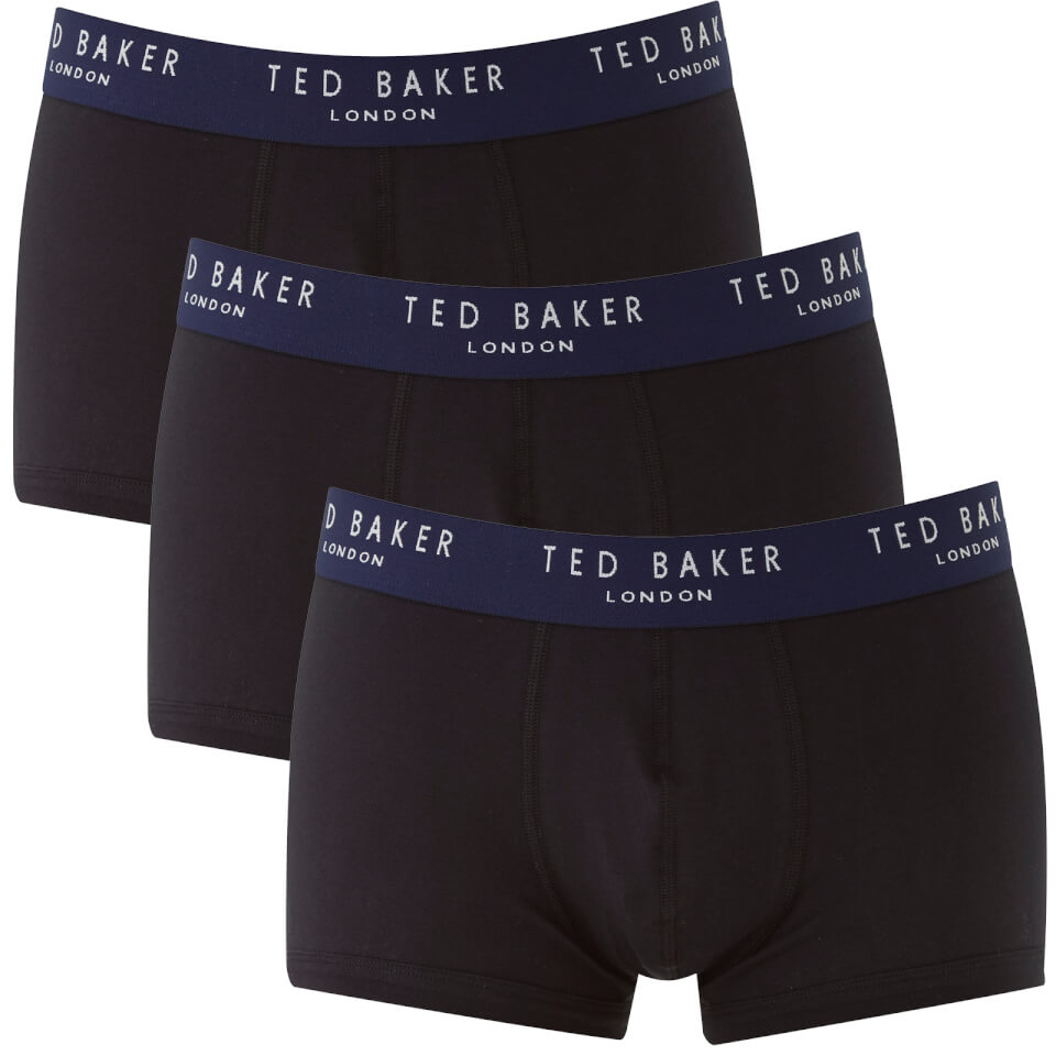 Ted Baker Men's Davinci Plain Boxers 3 Pack - Black