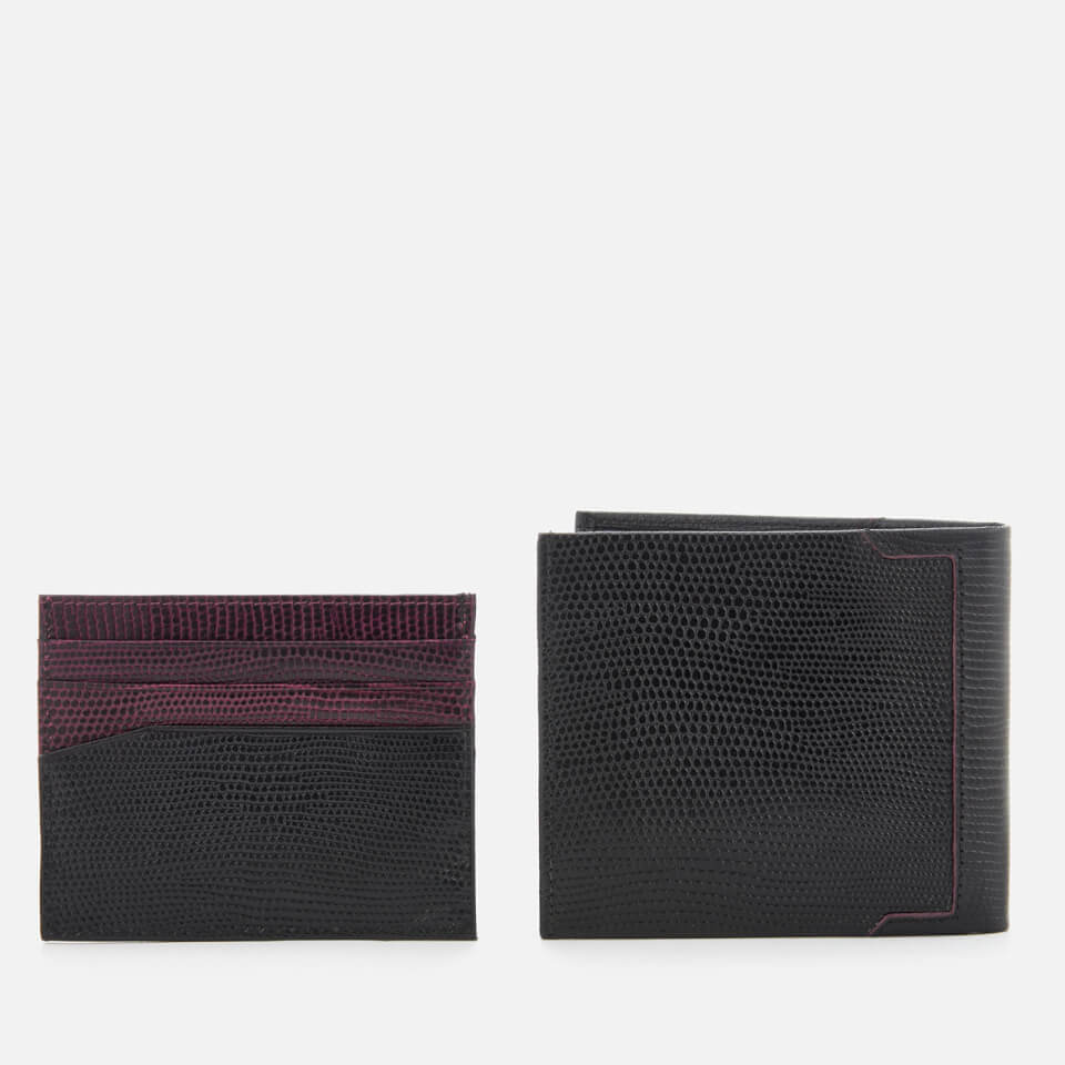 Ted Baker Men's Gekko Lizard Wallet and Cardholder Gift Set - Black