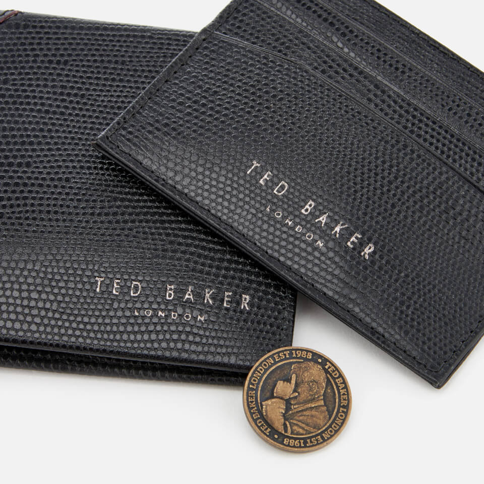 Ted Baker Men's Gekko Lizard Wallet and Cardholder Gift Set - Black