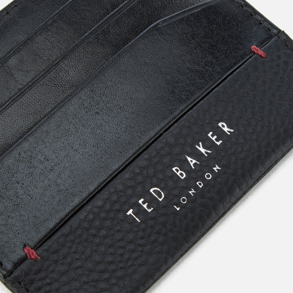 Ted Baker Men's Slippry Mixed Grain Card Holder - Black