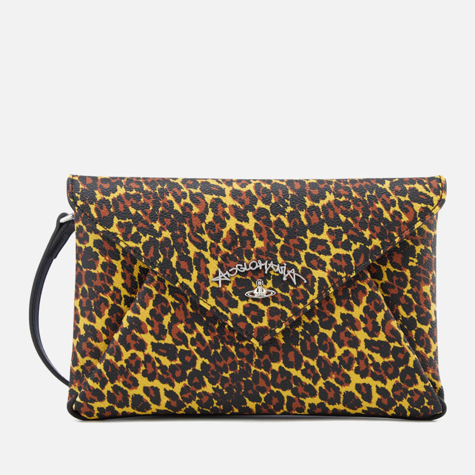 Vivienne Westwood Anglomania Women's Leopard Envelope Bag - Yellow