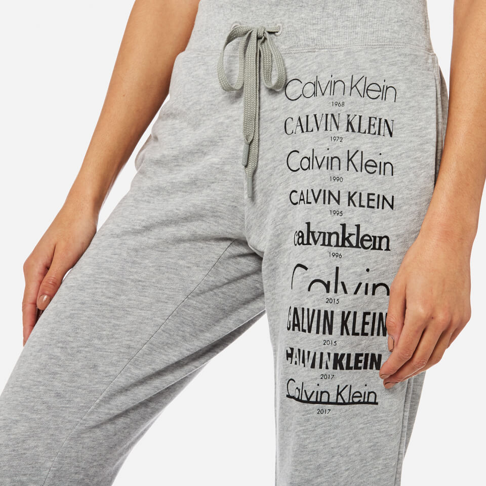 Calvin Klein Women's Logo Joggers - Grey Heather