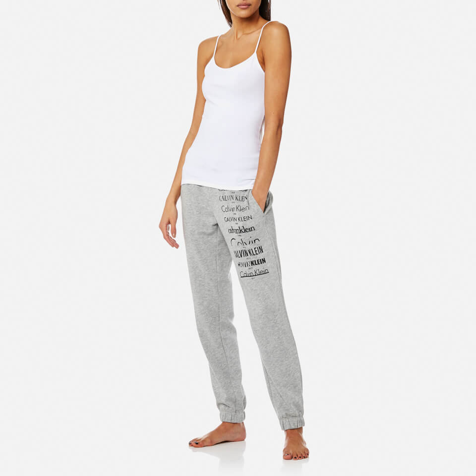 Calvin Klein Women's Logo Joggers - Grey Heather