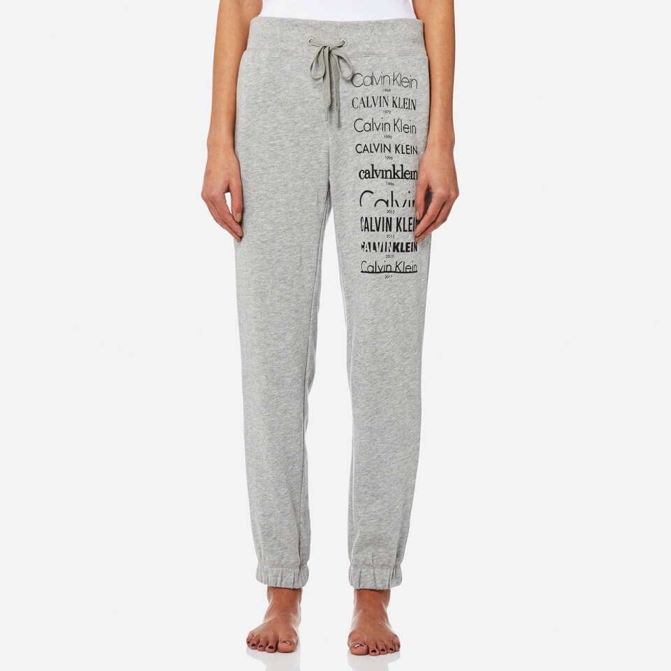 Calvin Klein Women's Logo Joggers - Grey Heather