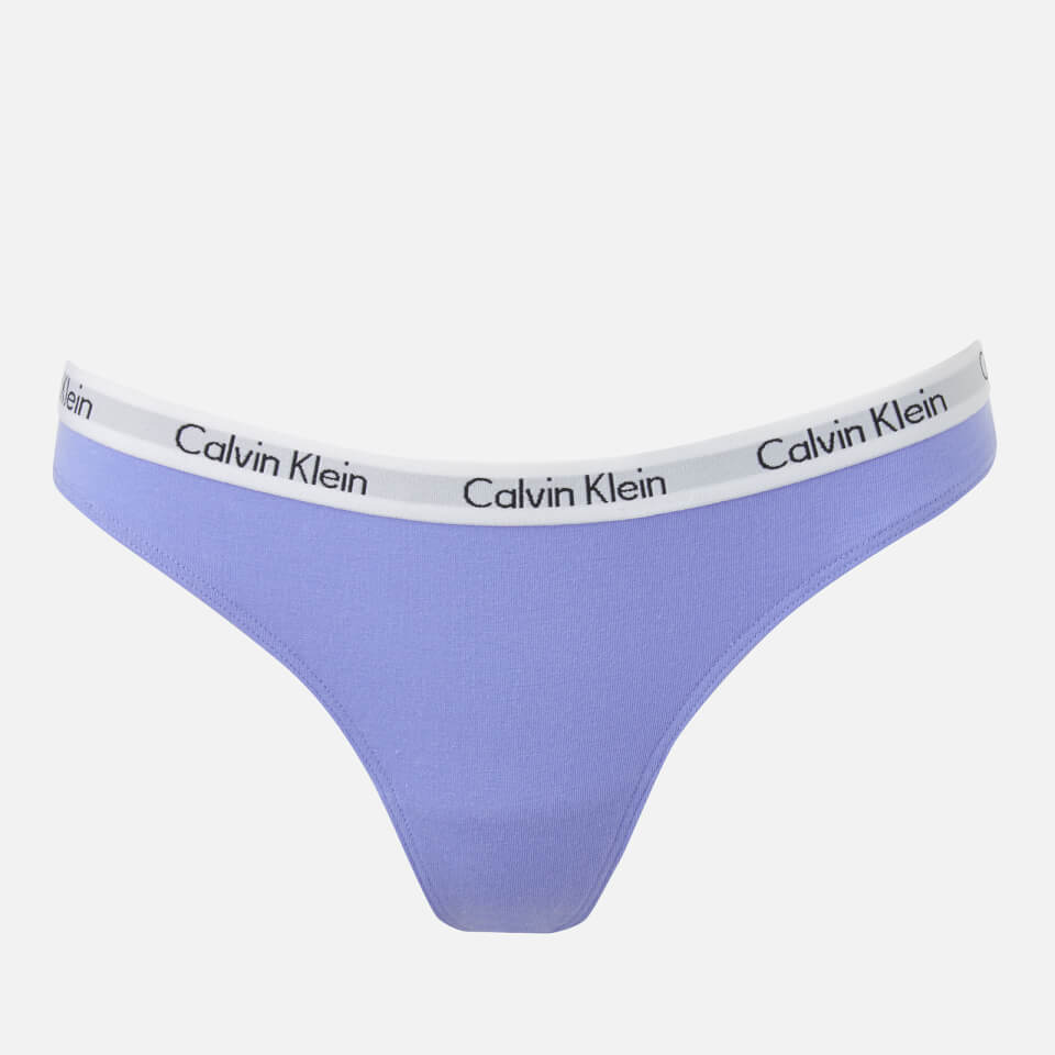 Calvin Klein Women's 3 Pack Thongs - White/Epthmeral/Sensation