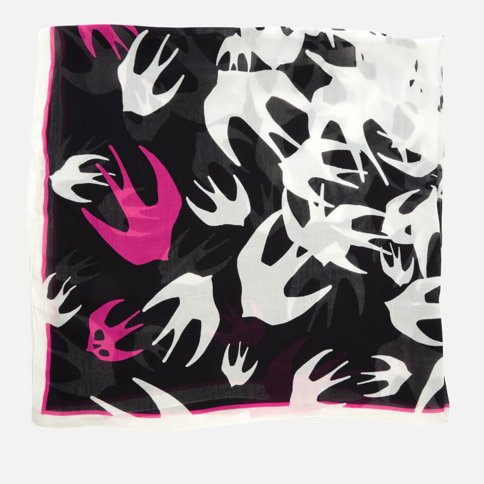 McQ Alexander McQueen Women's Swallow Swarm Scarf - Darkest Black