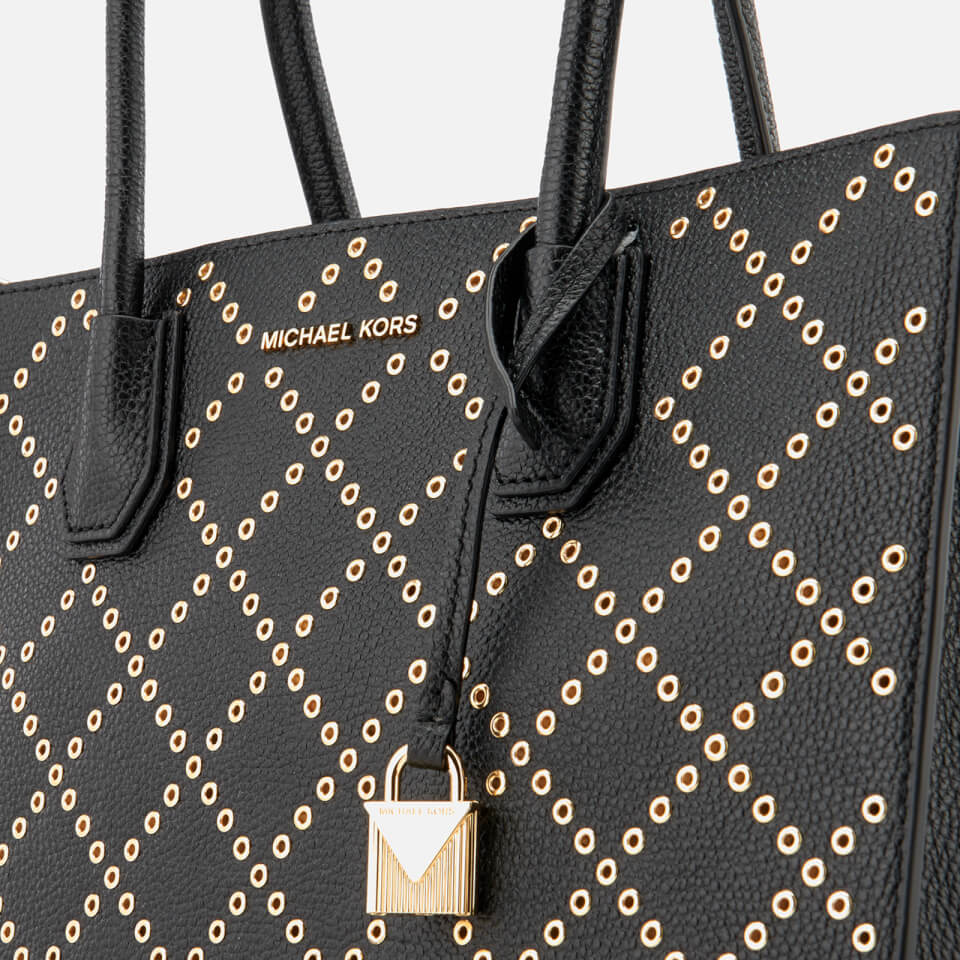 MICHAEL MICHAEL KORS Women's Mercer Stud and Grommet Large Tote Bag - Black
