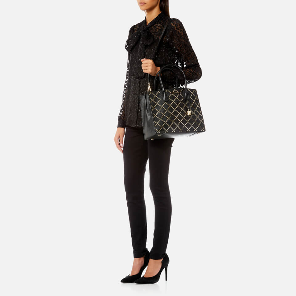 MICHAEL MICHAEL KORS Women's Mercer Stud and Grommet Large Tote Bag - Black