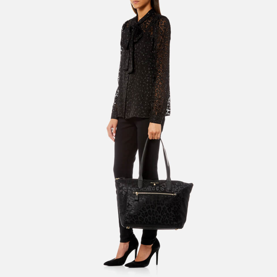 MICHAEL MICHAEL KORS Women's Kelsey Large Top Zip Tote Bag - Black