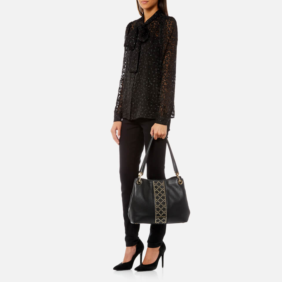 MICHAEL MICHAEL KORS Women's Raven Large Shoulder Tote Bag - Black