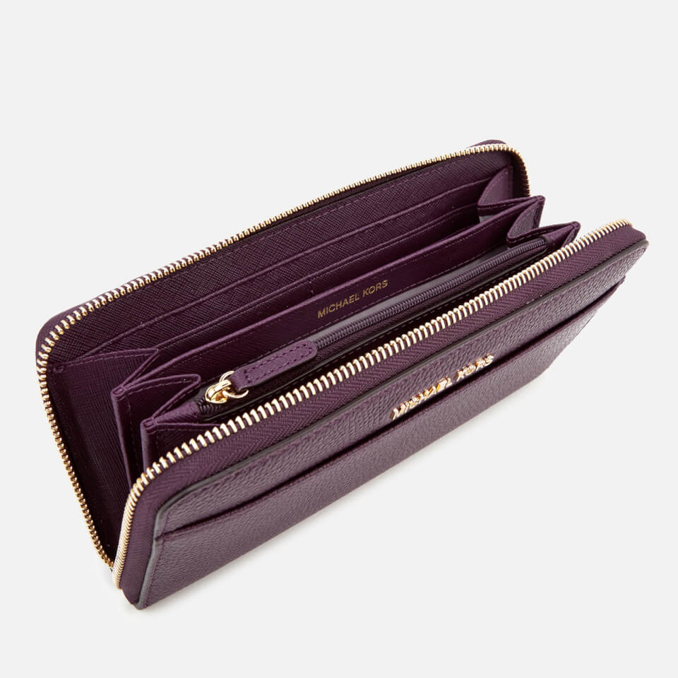MICHAEL MICHAEL KORS Women's Pocket Zip Around Continental Wallet - Damson