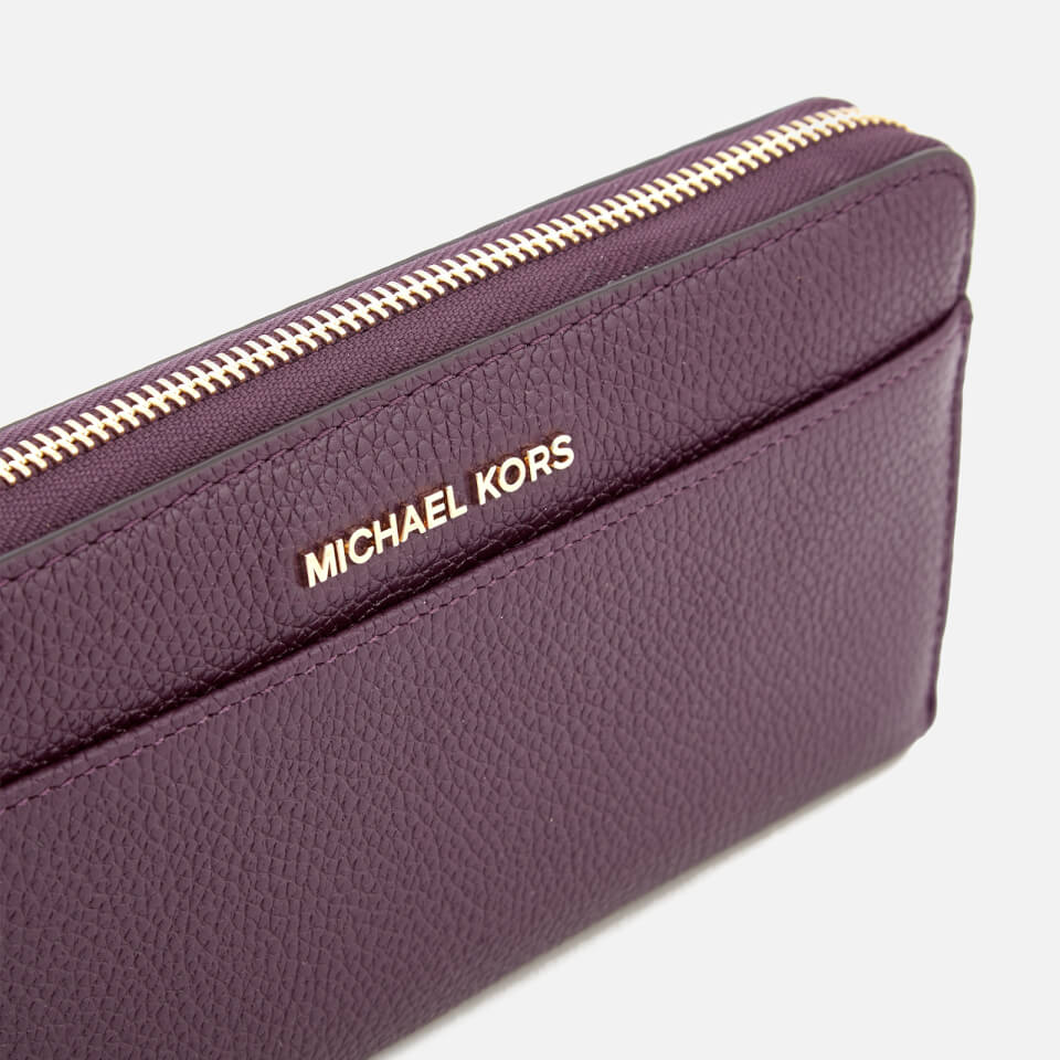 MICHAEL MICHAEL KORS Women's Pocket Zip Around Continental Wallet - Damson