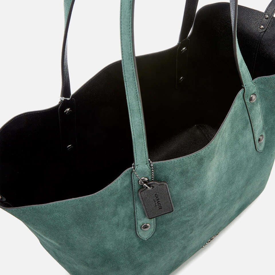 Coach Women's Large Market Tote Bag - Dark Turquoise
