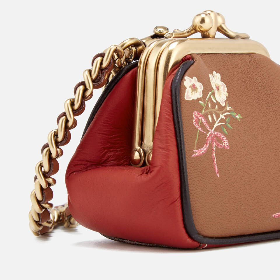 Coach 1941 Women's Kisslock Pouch Bag - Saddle