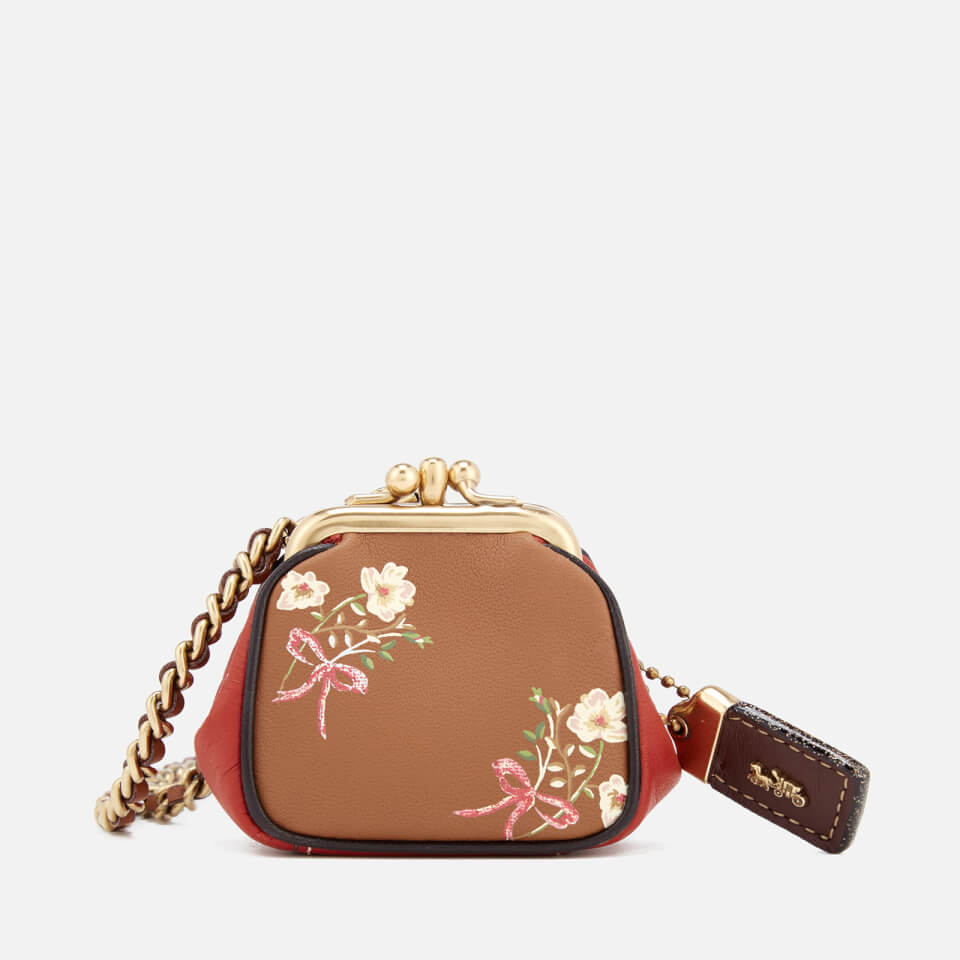 Coach 1941 Women's Kisslock Pouch Bag - Saddle