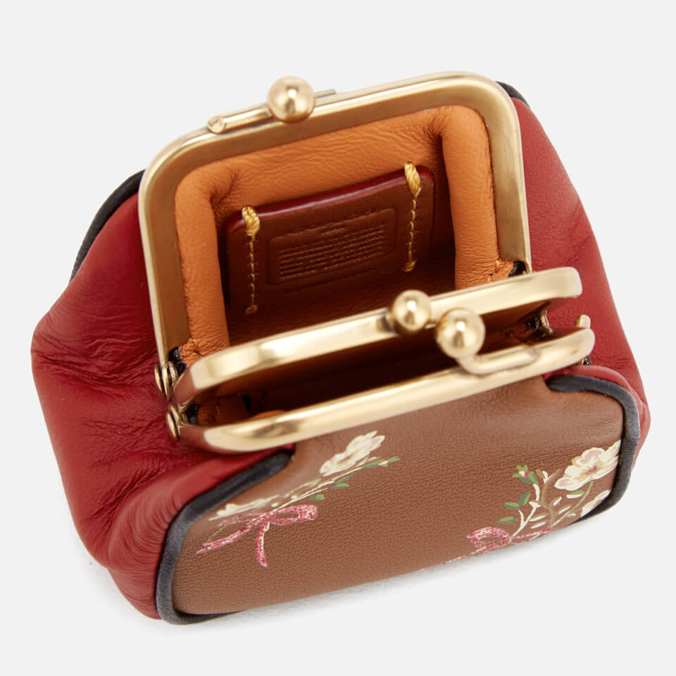 Coach 1941 Women's Kisslock Pouch Bag - Saddle