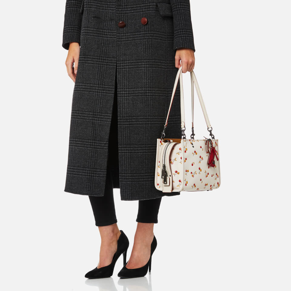 Coach 1941 Women's Cherry Print Rogue Shoulder Bag - Chalk