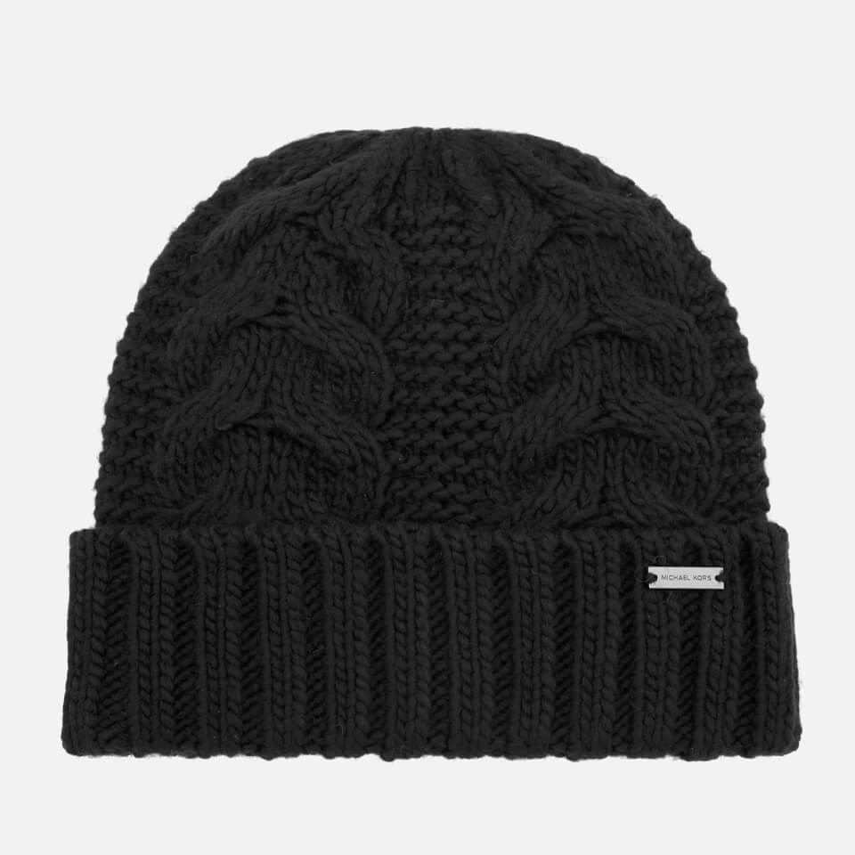 Michael Kors Men's Link Cable Cuff Hat - Black
