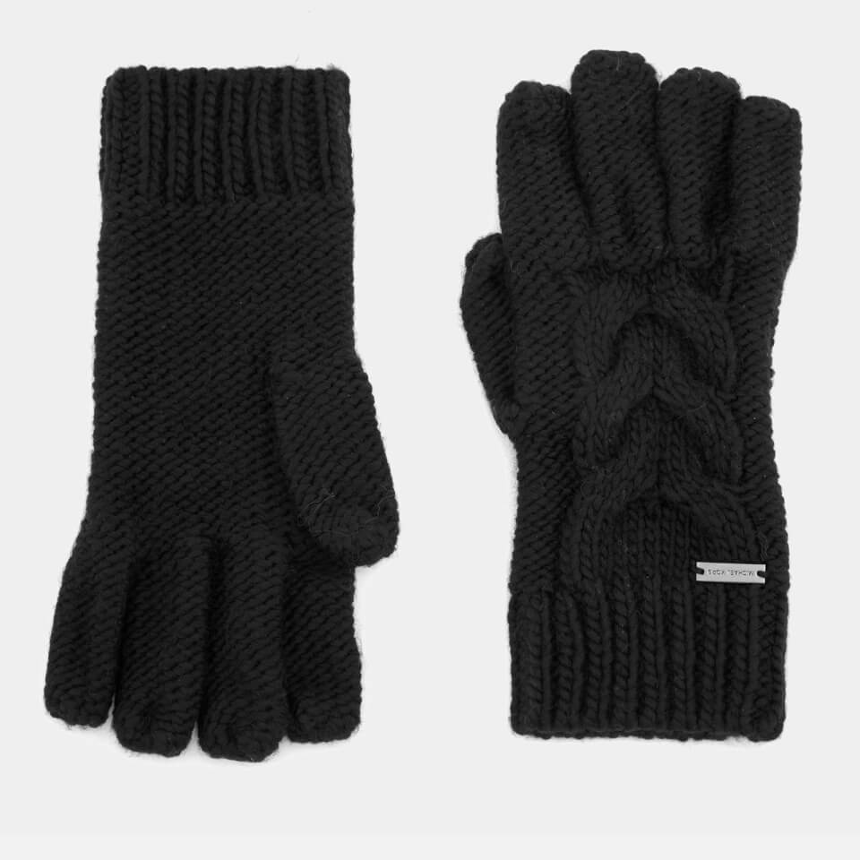 Michael Kors Men's Links Cable Gloves - Black