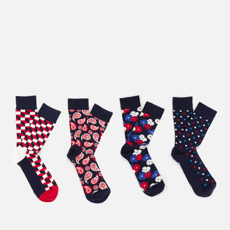 Happy Socks Mens Floral Socks Gift Box - Multi - UK 7.5-11.5