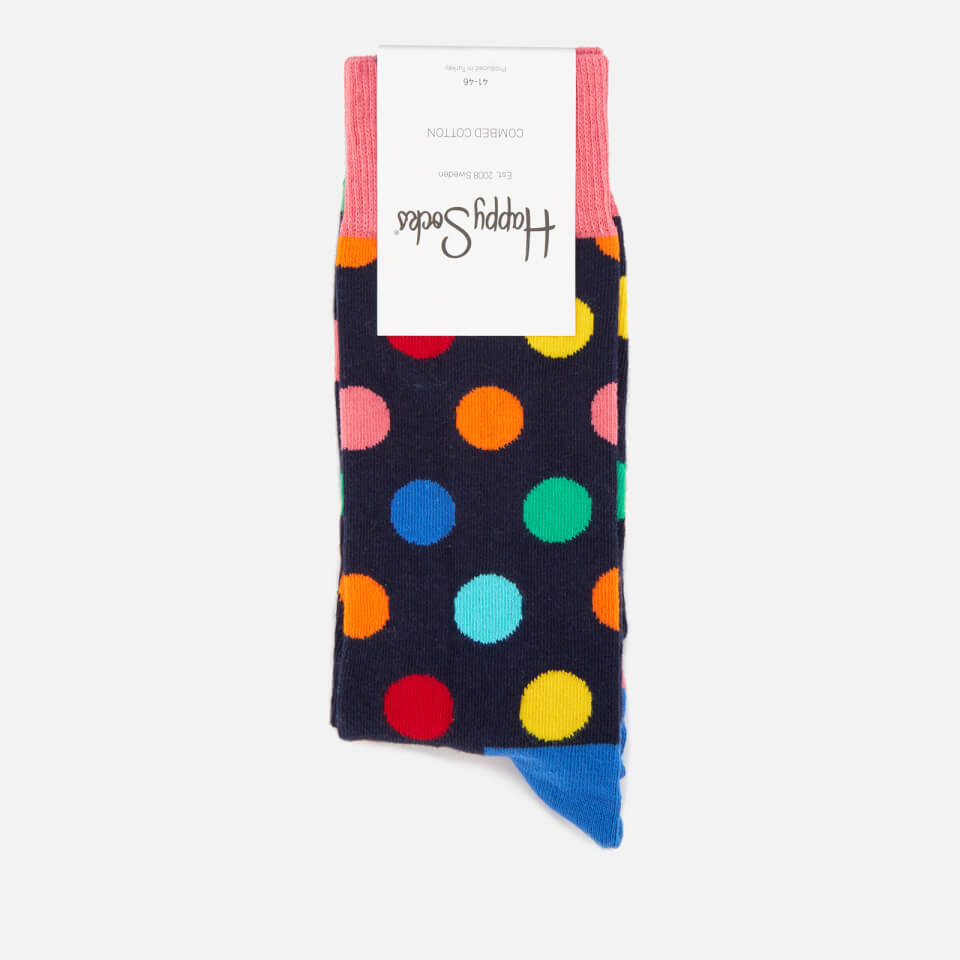 Happy Socks Mens Big Dot Socks - Multi - UK 7.5-11.5