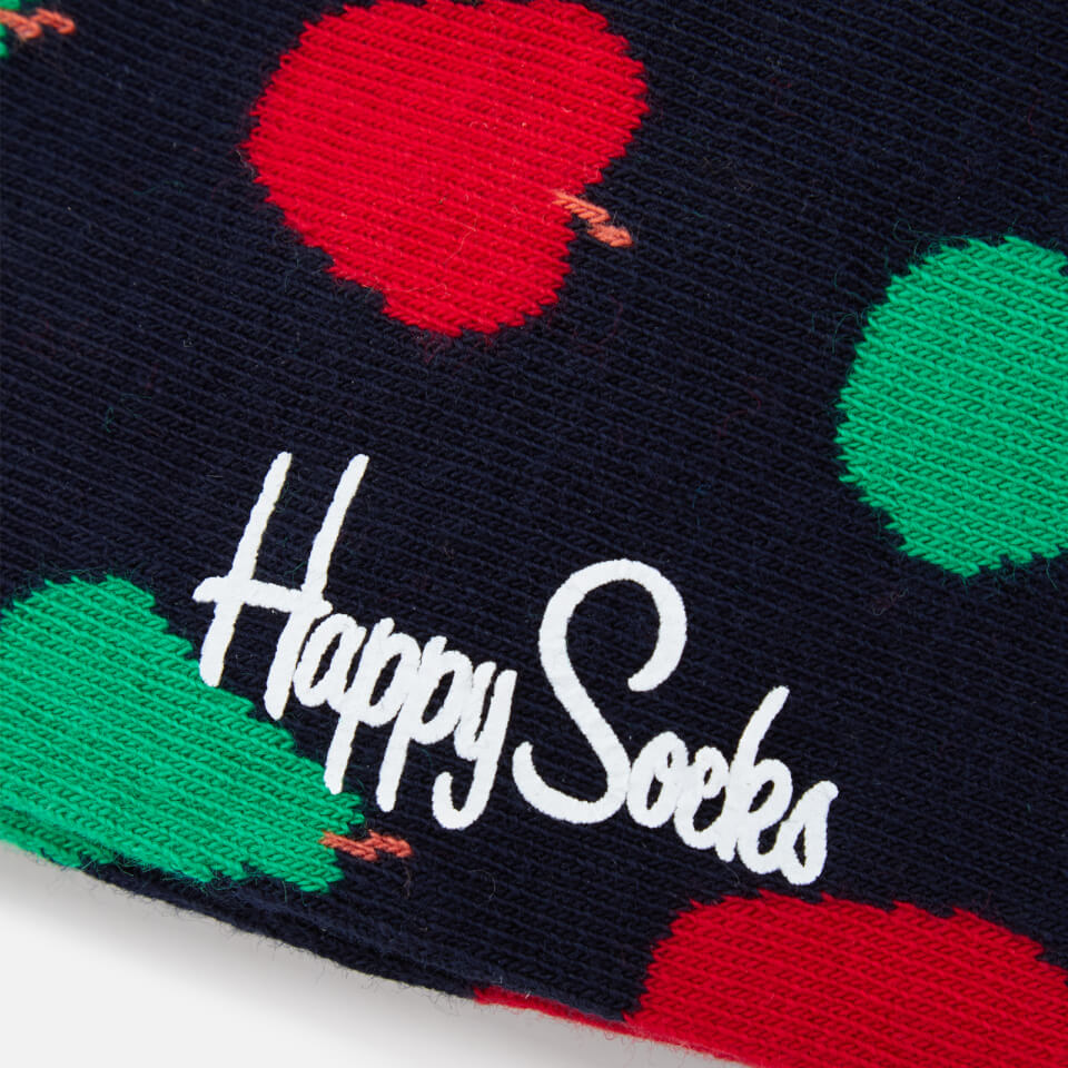 Happy Socks Mens Fruit Pattern Socks - Navy - UK 7.5-11.5