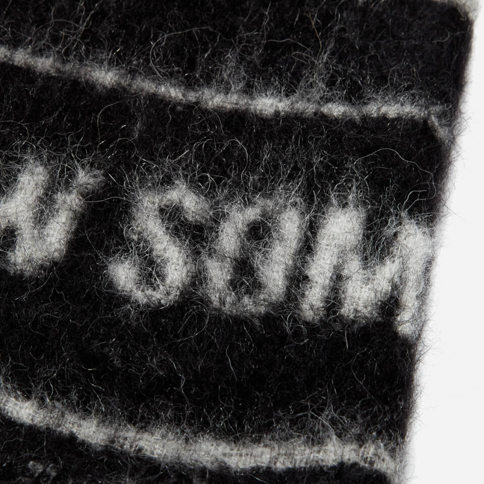 McQ Alexander McQueen Men's Brushed Wool Scarf - Darkest Black