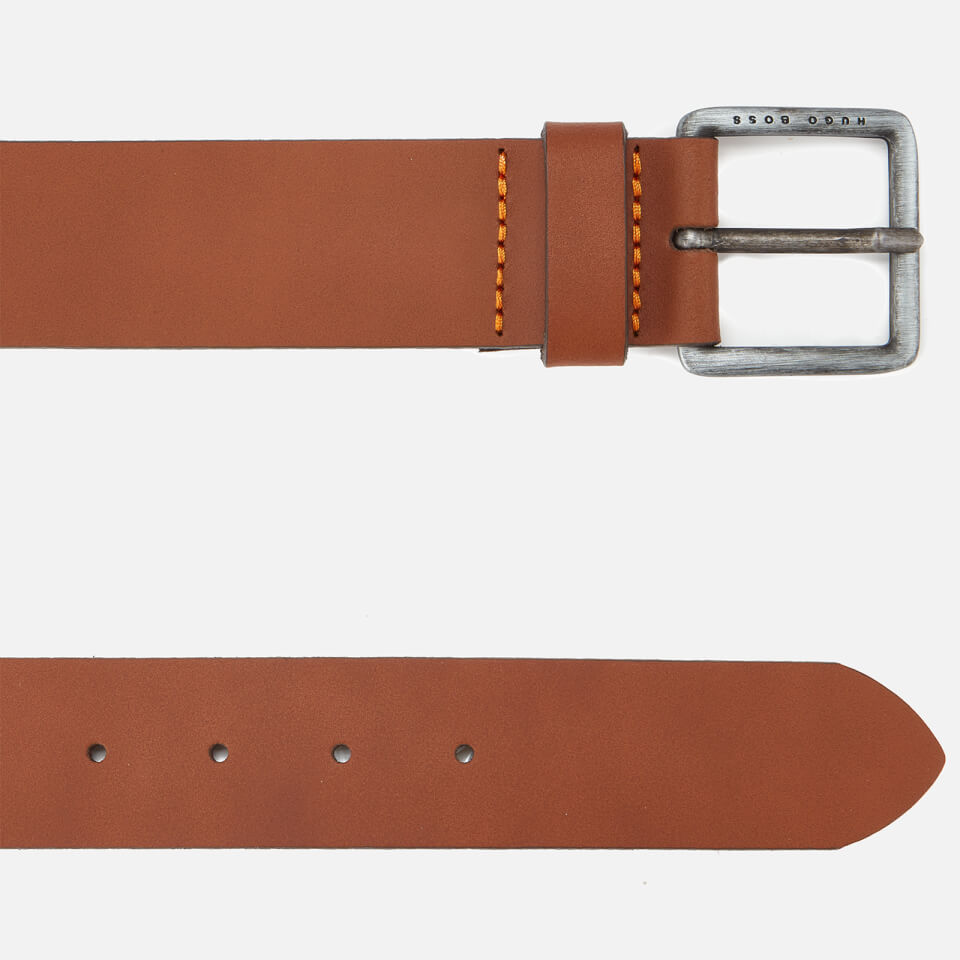 BOSS Orange Men's Jeeko Leather Belt - Medium Brown