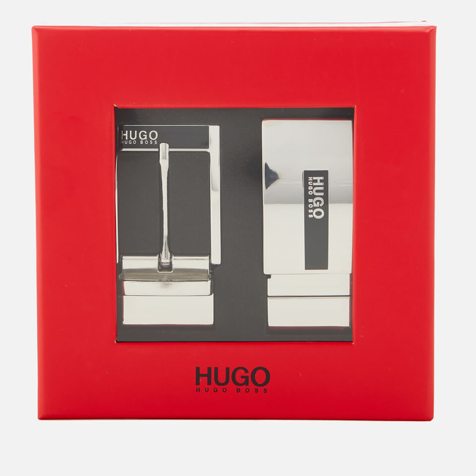HUGO Men's Gilb Belt Box Set - Black