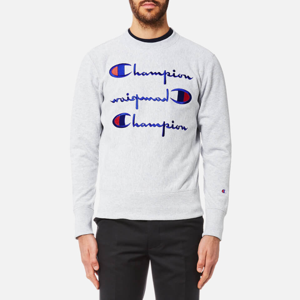 Champion 3 logo sweatshirt best sale