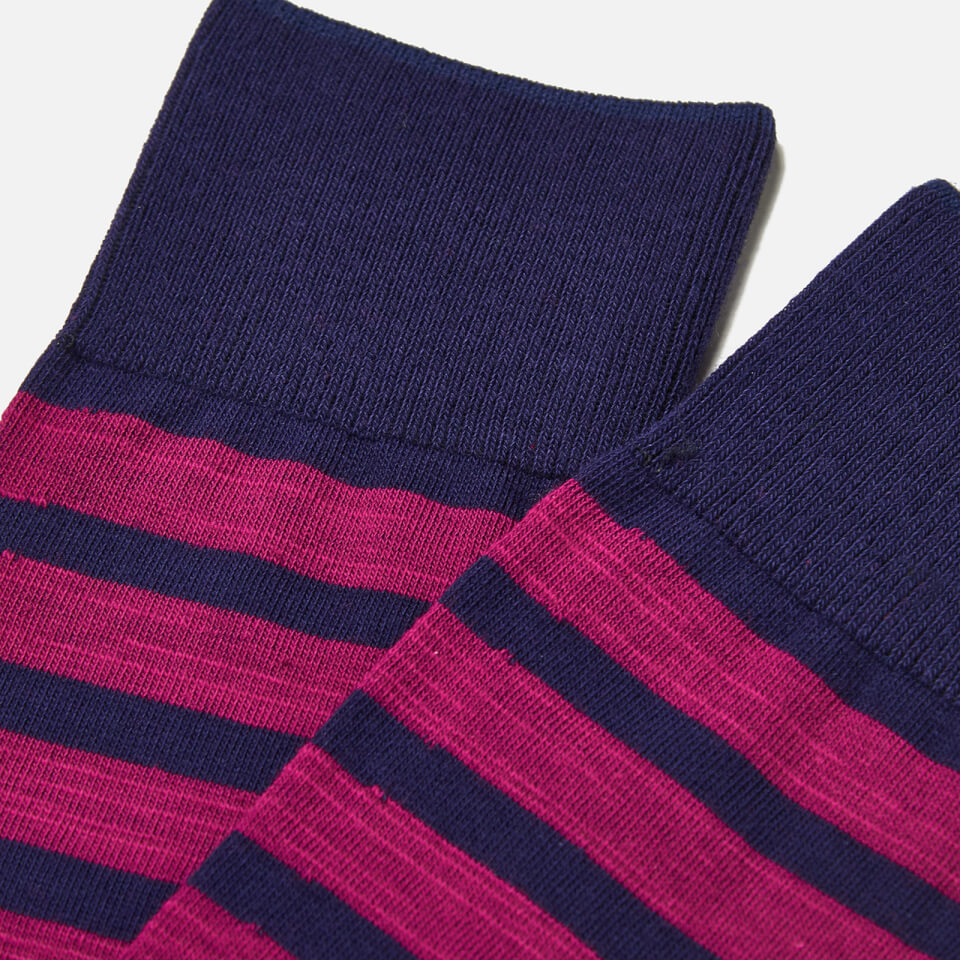 FALKE Men's Even Stripe Basic Socks - Light Grey Mel