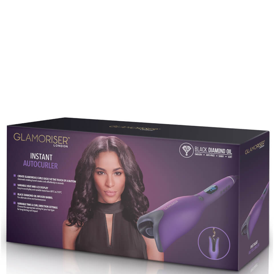 Glamoriser Instant Auto Curler Purple FREE Delivery