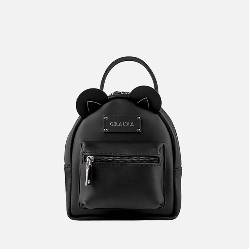 Grafea Women's Mini Zippy Bear Backpack - Black