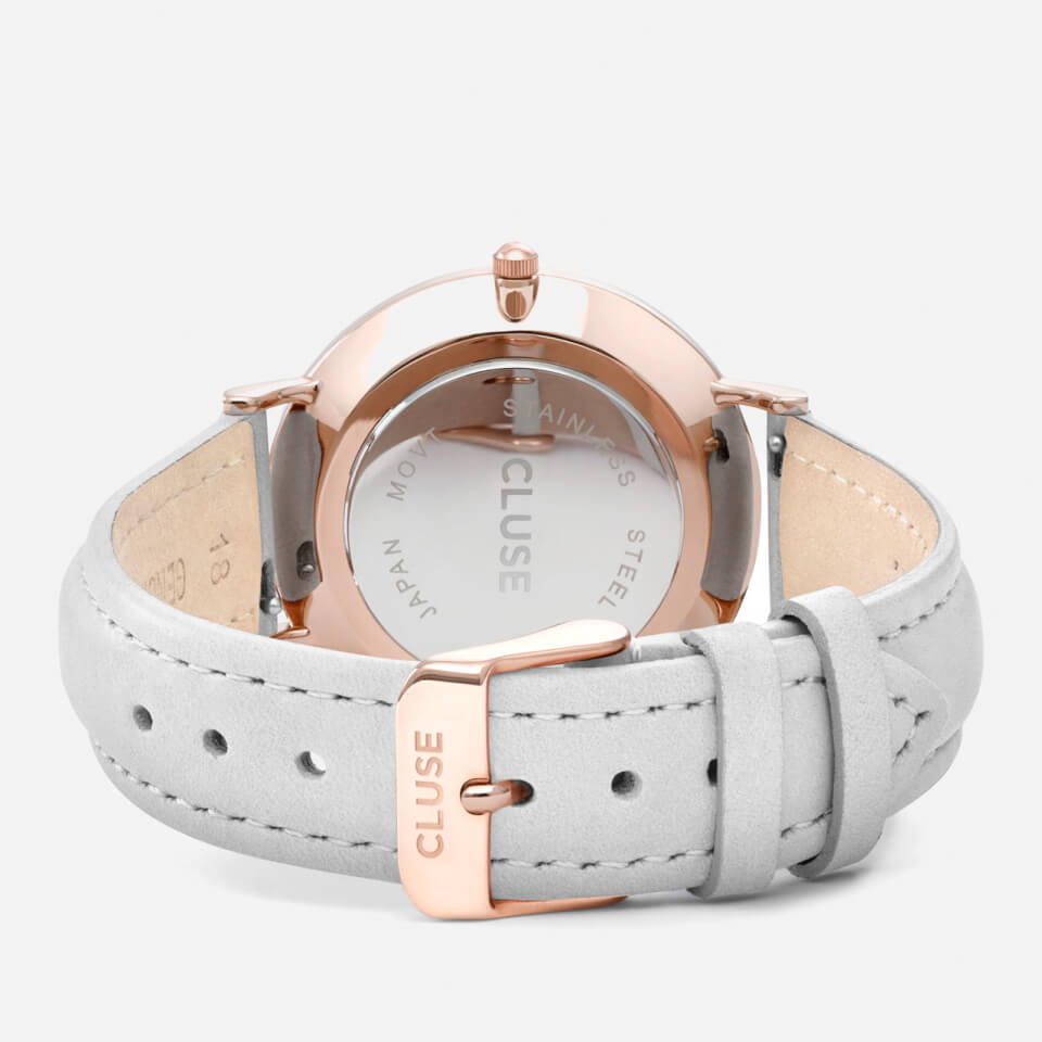 Cluse Women's La Bohème Leather Watch - Grey