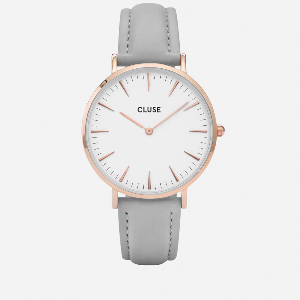 Cluse Women's La Bohème Leather Watch - Grey