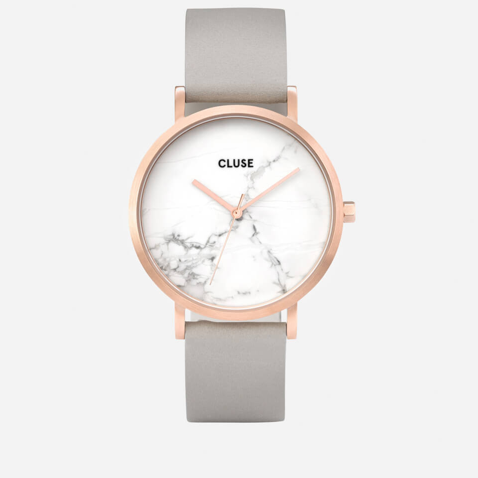 Cluse Women's La Roche Marble Leather Watch - Grey