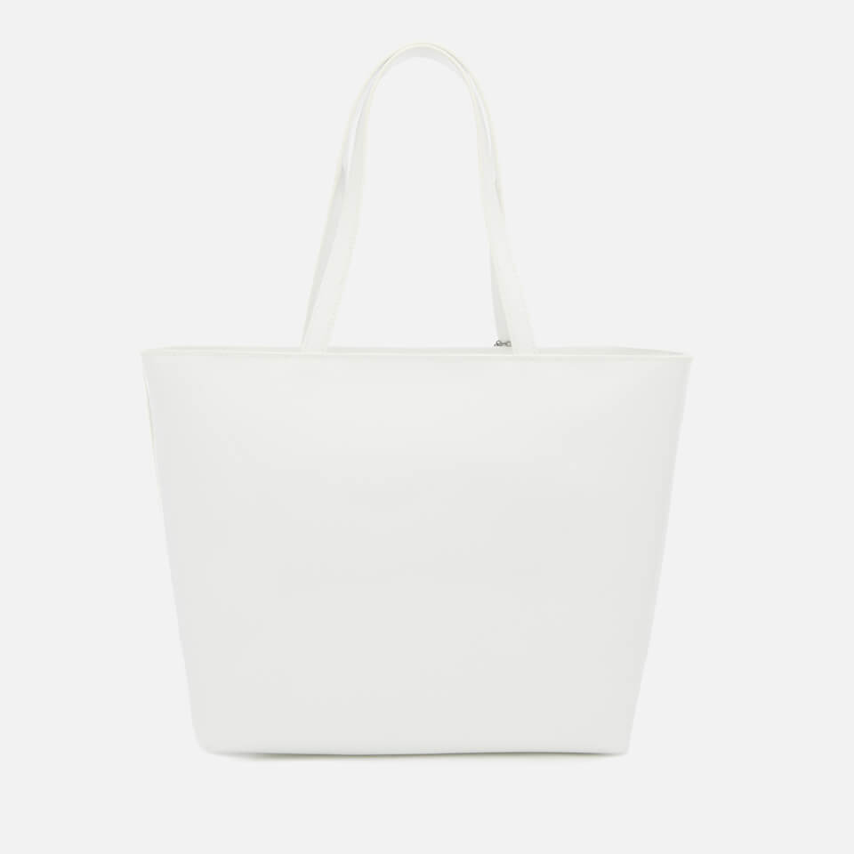 Armani Exchange Women's Patent Tote Bag - White