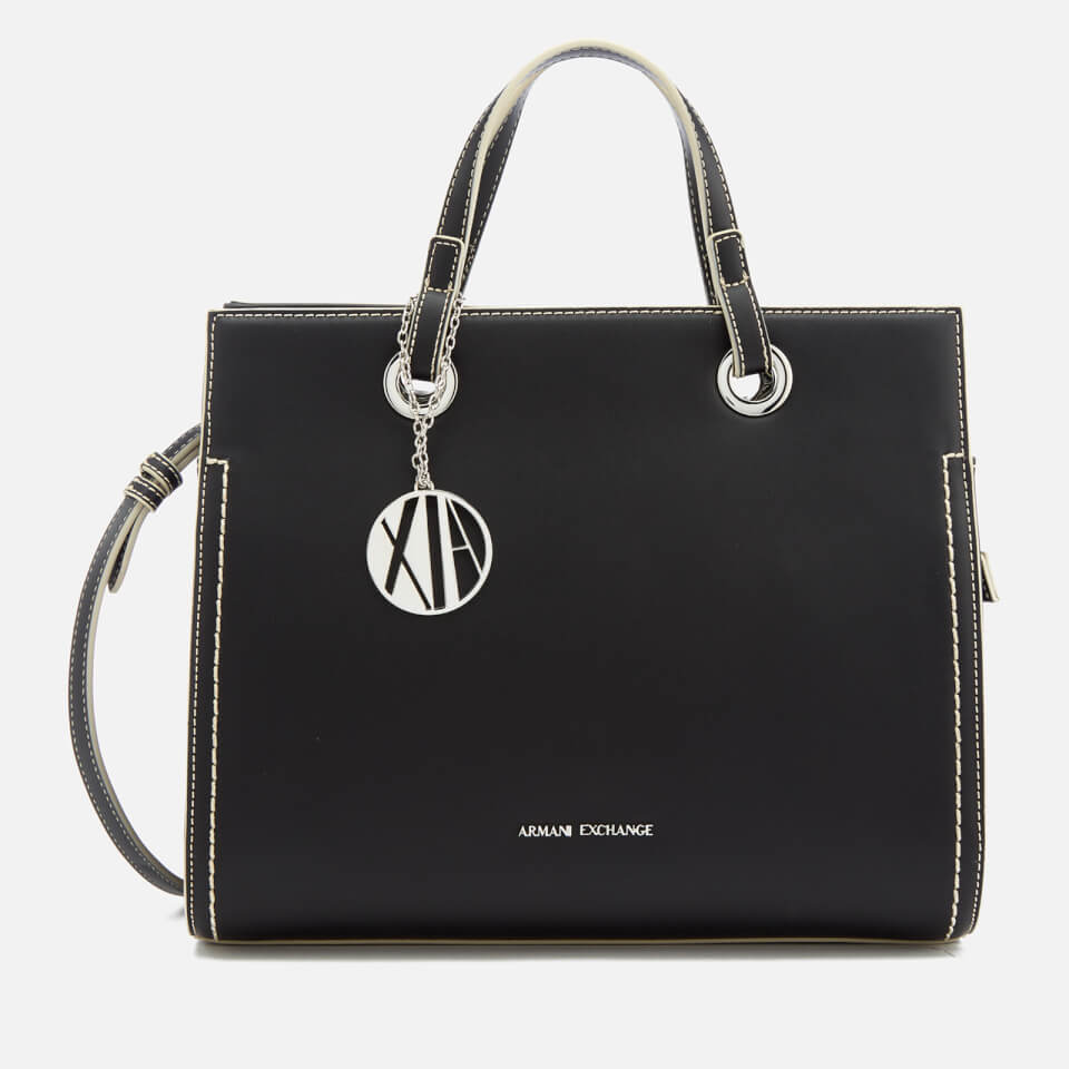 Armani Exchange Women's Structured Tote Bag - Black