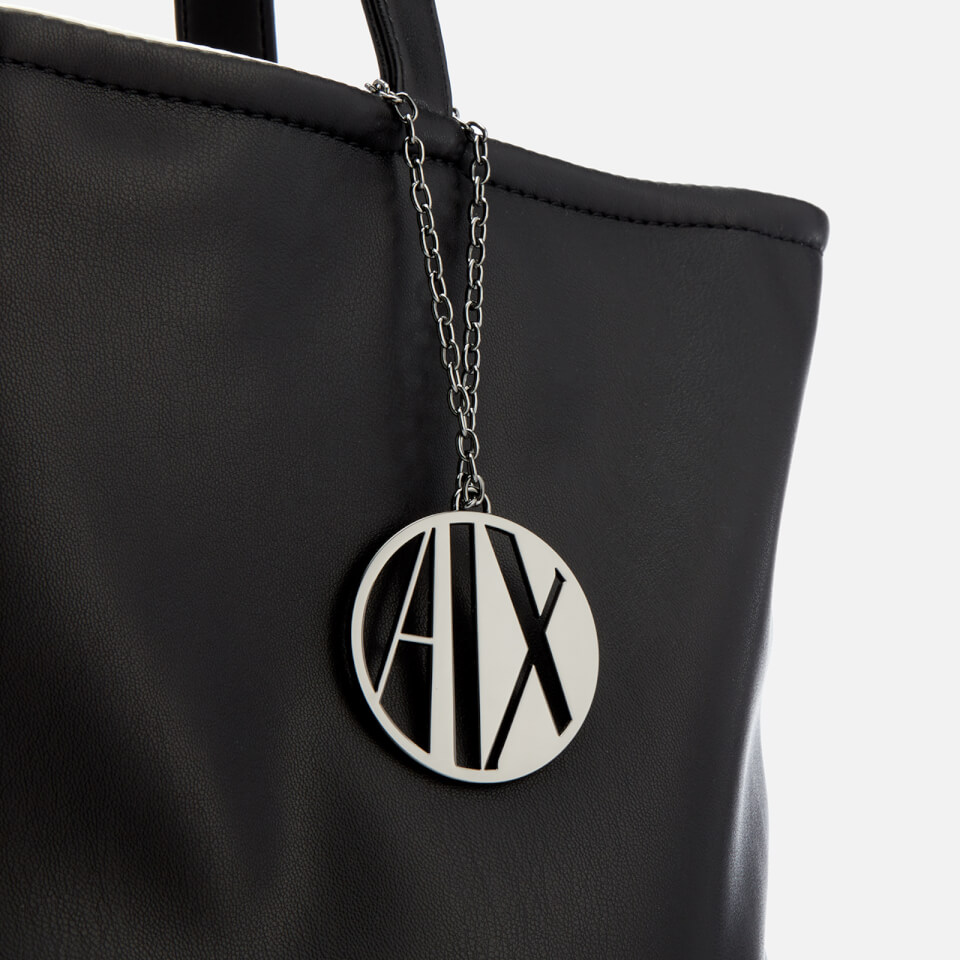 Armani Exchange Women's Reversible Shopping Bag - Black/White