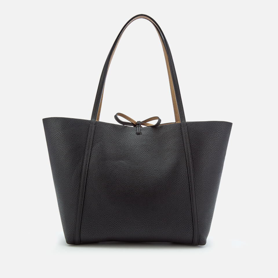 Armani Exchange Women's Leather Reversible Tote Bag - Black/Camel