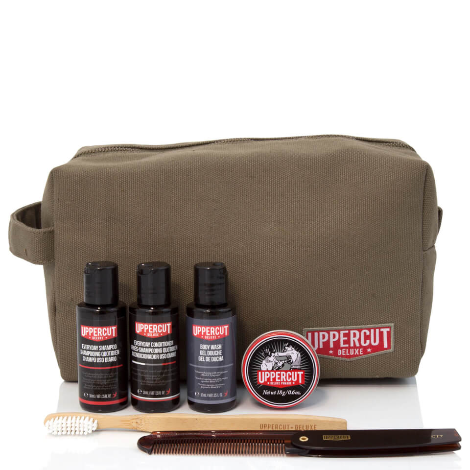 Uppercut Deluxe Wash Bag - Filled Army Green