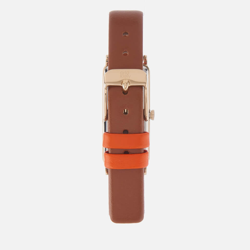 Orla Kiely Women's Stem Leather Watch - Brown
